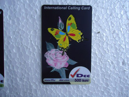 THAILAND USED CARDS BUTTERFLIES - Farfalle