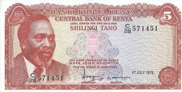 KENYA - 5 Shillings 1978 - UNC - Kenya