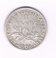 1 FRANC 1908 FRANKRIJK /8699/ - H. 1 Franc