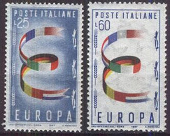 ITALIEN 1957 Mi-Nr. 992/93 CEPT - 1957