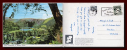 1961 Ireland Eire Postcard Glendalough Wicklow Mountains Sent  To Scotland - Storia Postale