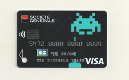 CARTE DE DEMONSTRATION VISA  THEME  SPACE AVENGERS. - Credit Cards (Exp. Date Min. 10 Years)