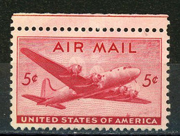 USA : -  TIMBRE DE POSTE AERIENNE - N° Yvert 33 (*) - 2b. 1941-1960 Unused