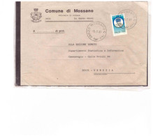 TEM15687  -  MOSSANO 5.7.1991  /  LETTERA AFFRANCATA CON L. 750  E.C.U.   ISOLATO - 1991-00: Storia Postale