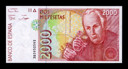 España 2000 Pesetas José Celestino Mutis 1992 (1996) Pick 164 Serie 3B Capicua Radar SC UNC - [ 4] 1975-…: Juan Carlos I.