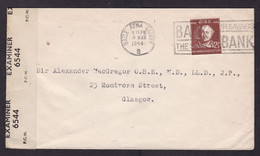 Ireland: Cover To UK, 1944, 1 Stamp, Rowan Hamilton, Censored, Censor Label, World War 2, WW2 (traces Of Use) - Lettres & Documents