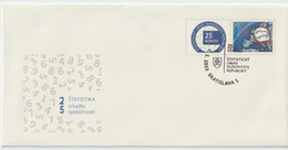 Slovakia Postal Stationery - 25th Anniversary Of Statistics Office Of Slovak Republic- 2018 - Map - Magnifying Glass - Omslagen