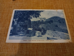 CARTOLINA OZIERI- COLLE MADONNA DI MONSERRATO E VILLINO CAMPUS- VIAGGIATA 1930- FORMATO PICCOLO 1 - Cagliari