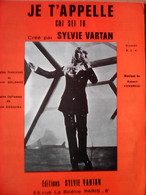 PARTITION - SYLVIE VARTAN - Je T'appelle - Unclassified