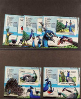 BIRDS COMORES 2011 IMPERF ISSUES All Five Complete Sets Of 5 Imperf Mini-sheets, Plus Larger Size High Value Imperf Mini - Non Classés