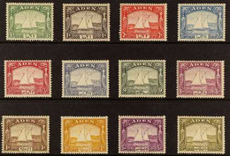 1937 Dhow Definitives Complete Set, SG 1/12, Very Fine Mint (12 Stamps) For More Images, Please Visit Http://www.sandafa - Aden (1854-1963)