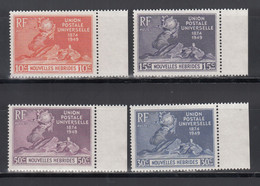 Nouvelles-Hébrides. 1949-50 Yvert. 136 / 139 MNH - Neufs