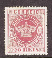 MOZAMBIQUE 1885 20r Rosine, Perf 13½, Afinsa/Mundifil 11 (SG 20), mint Regummed, Well Centred And Fresh Colour, With 201 - Autres & Non Classés