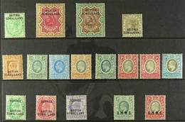 1903-1911 OLD TIME MINT ONLY SELECTION. An ALL DIFFERENT Range On A Stock Card That Includes QV To 2r & 3r, KEVII To 12a - Somaliland (Protectorat ...-1959)