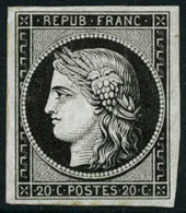 ** N°3a 20c Noir S/lilas  - TB - 1849-1850 Ceres