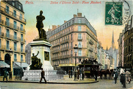 Paris * 5ème * La Place Maubert * Statue D'étienne Dolet * Omnibus - Arrondissement: 05