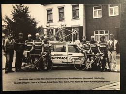 Concorde - Team - 1984 - Carte / Card - Cyclists - Cyclisme - Ciclismo -wielrennen - Ciclismo