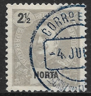 Horta – 1897 King Carlos 2 1/2 Réis Used Stamp SANTA CRUZ Das FLORES Cancel - Horta