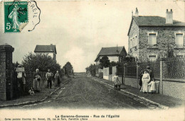 Gonesse * La Garenne * La Rue De L'égalité * Villa * Villageois - Gonesse