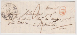 Marque Postale - Nievre - Cosne - Cachet 11 - Indice 7 - 1842 - 1801-1848: Vorläufer XIX