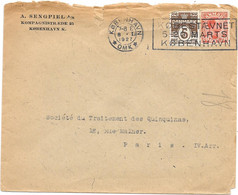LSC Entête Commerciale A.SENGPIEL à COPENHAGUE => Sté Traitement Des QUINQUINAS Paris 1927 -Flamme 5/20 MARS KOBESTAEVNE - Storia Postale