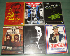 Lot 6 DVD (documentaires) - Staline Cuba KGB Irak De Gaulle Schwarzenegger - Documentari