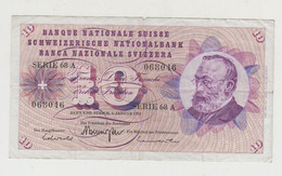 BANQUE NATIONALE SUISSE - 10 FRS  5-01-1970 N° 068046  - SERIA 68 A - Suisse