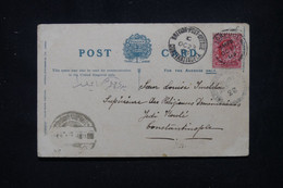 LEVANT BRITANNIQUE - Cachet D'arrivée Du Bureau Anglais De Constantinople Sur Cp De Blackpool En 1903 - L 110288 - Levante Británica