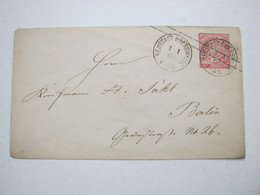 1869 , NEUSTADT EBERSWALDE , Klarer Stempel Auf Ganzsache - Postwaardestukken