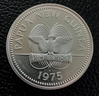 Papua New Guinea 10 Kina 1975  -  Silver Proof - Papúa Nueva Guinea