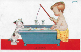 L83A294 - Enfant Au Bain - "Ca Mord!" - Illustrateur Janser - Ed Superluxe - Janser