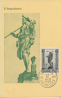 BELGIQUE - CARTE MAXIMUM AFFRANCHIE N°618  CACHET 14-15-1943 - 1934-1951