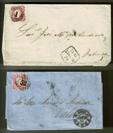 Portugal, 1856/8, # 13,  2 Letters - Covers & Documents