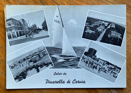 SALUTI DA PINARELLA DI CERVIA  - VEDUTINE - VIAGGIATA 22/6/58  -  FGF163 - Ravenna