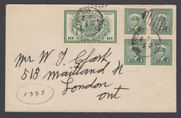 Canada 1943 10c Special Delivery Express Cover From London, Ontario - Espressi