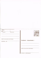 L-ALL-187 - ALLEMAGNE BERLIN Entier Postal Carte Avec Réponse Payée Neuf Château Wolfsburg - Postcards - Mint
