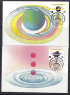 UNO Vienna / Wien 1993 Gesunde Umwelt 2 Maxicards (57231) - Cartes-maximum