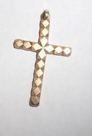 Ancien Pendentif Croix En Fix - Poinçonné - Otros & Sin Clasificación