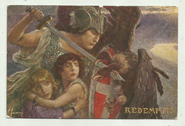 REDEMPTIO - ILLUSTRATA CESARE SACCAGGI 1916 VIAGGIATA FP - Régiments