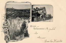 Deutschland GERMANY - Gruss Aus FALKENSTEIN - FRANKFURTER HOF-RUINE FALKENSTEIN - Falkenstein (Vogtland)