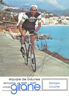 CARTE CYCLISME GEORGES CHAPPE SIGNEE TEAM GITANE 1972 - Cycling
