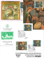 1905e: Weihnachtsmarke 1984, Sonderstempel Nikolausumzug 2136 Laa An Der Thaya- 4 Belege - Laa An Der Thaya