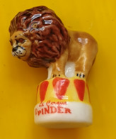 Fève -  Cirque Pinder -  Le Lion Sur Le Tabouret - Animaux