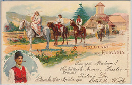 41175   - ROMANIA - Vintage Postcard Carte Poștală De Epocă - GRUSS AUS - ETHNIC - Romania