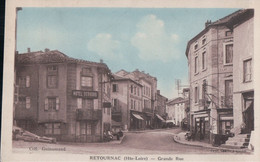 RETOURNAC Grande Rue (1938, HOTEL DESHORS) - Retournac