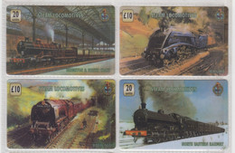 UK Railway 4 Mint Phonecards - Emissioni Imprese