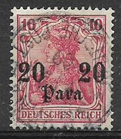 GERMANIA REICH UFFICI TEDESCHI NEL LEVANTE 1905-13  SOPRASTAMPATO UNIF. 42 USATO VF - Altri & Non Classificati