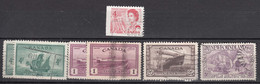 Canada And Newfoundland, Boats Ships 1942,1946,1947,1949 2x Mi#240,248 And Mi#227,244 Used - Ships