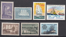 Finland, Boats Ships 1944,1955,1961,1968,1972,1977 Mi#328,333,531,651,705,805 Mint Never Hinged - Schiffe