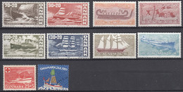 Denmark, Boats Ships 1970,1976 Mi#501-504,611-614 Plus 2 Additional, Mint Never Hinged - Ships